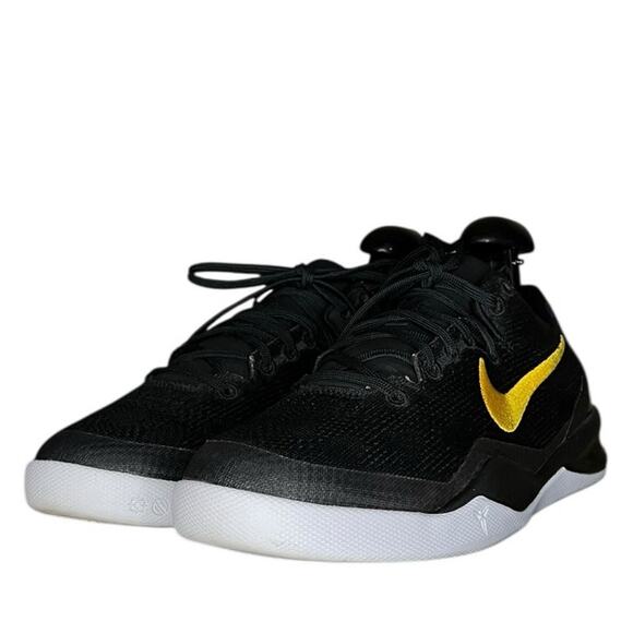 Boys Nike Kobe 8 FN0266-002 Mesh Athletic Sneaker Shoes Size 4Y Black Basketball - Picture 2 of 6
